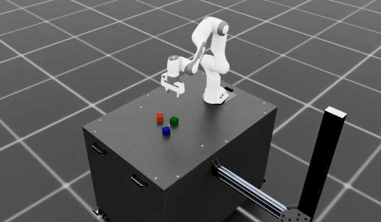 Isaac Sim stacking task